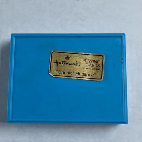 Hallmark Playing Cards Floral Bird Butterfly Complete 2 Sets Of Cards Oriental - Picture 7 of 7